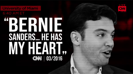 Richard Lamondin on CNN saying, “…He Has My Heart”